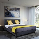 Boxspringcombinatie, M-Ray, Valencia Deluxe, Antraciet